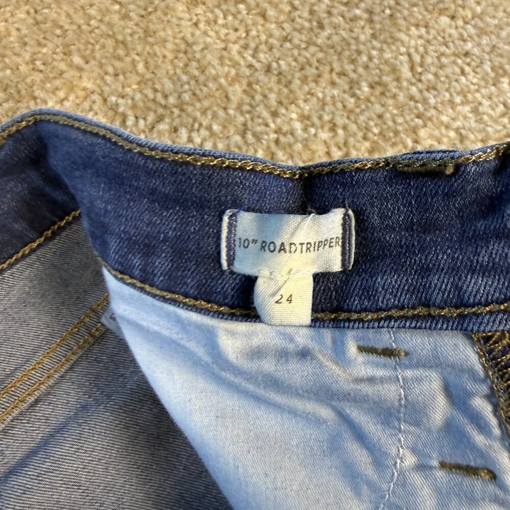 Madewell Roadtripper 10 Inch High Rise Skinny Jeans Womens Size 24 Blue F596 - Picture 5 of 14